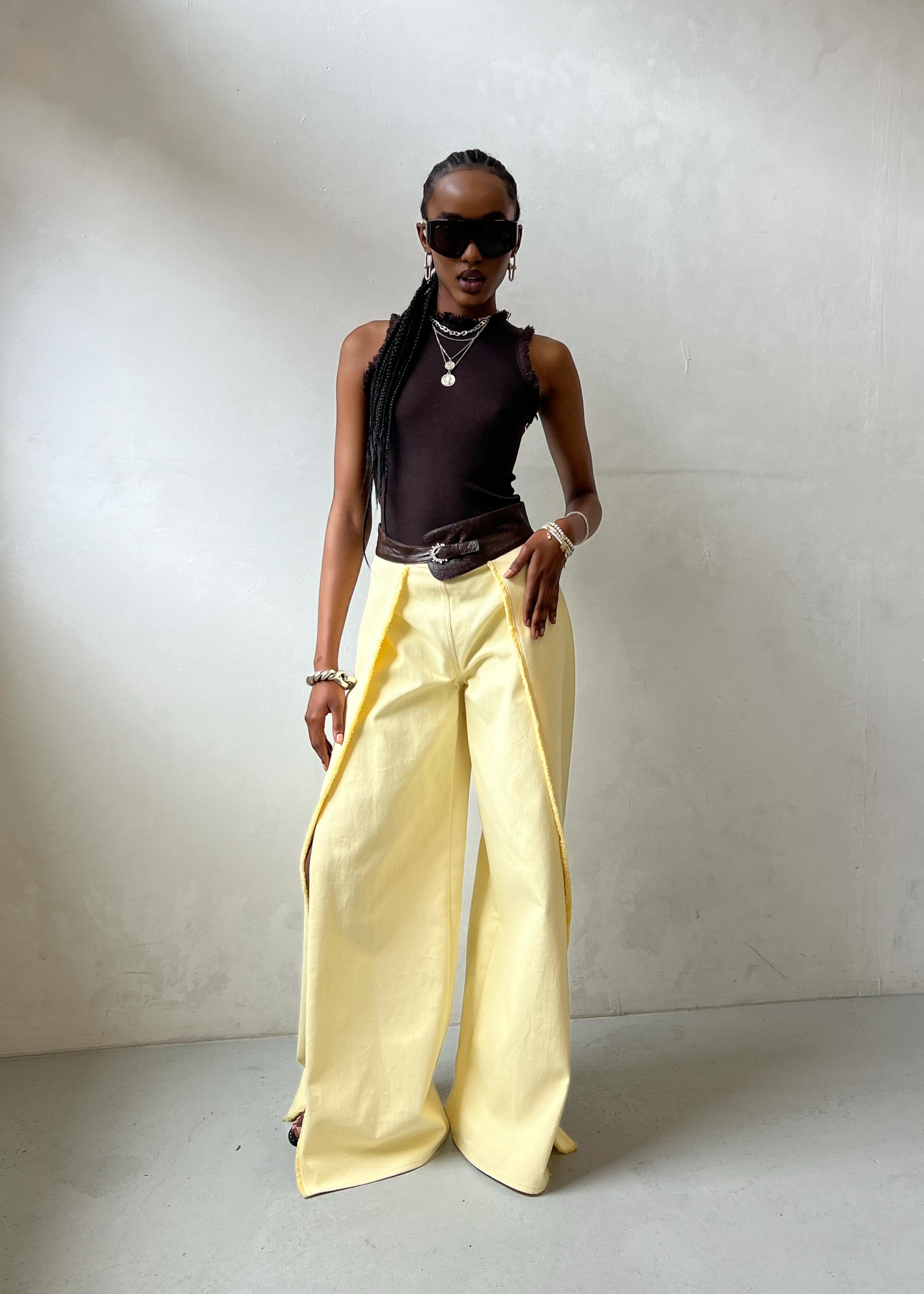 Desert Croc Yellow Denim Trousers