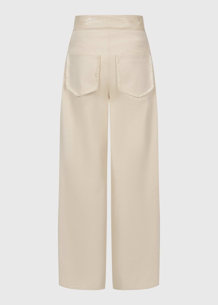 Desert Croc Beige Denim Trousers