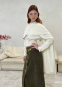Moss Suede Skirt