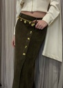 Moss Suede Skirt