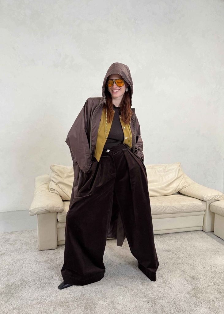 Cocoa Wide Leg Trousers