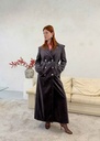 Ash Corduroy Trench Coat