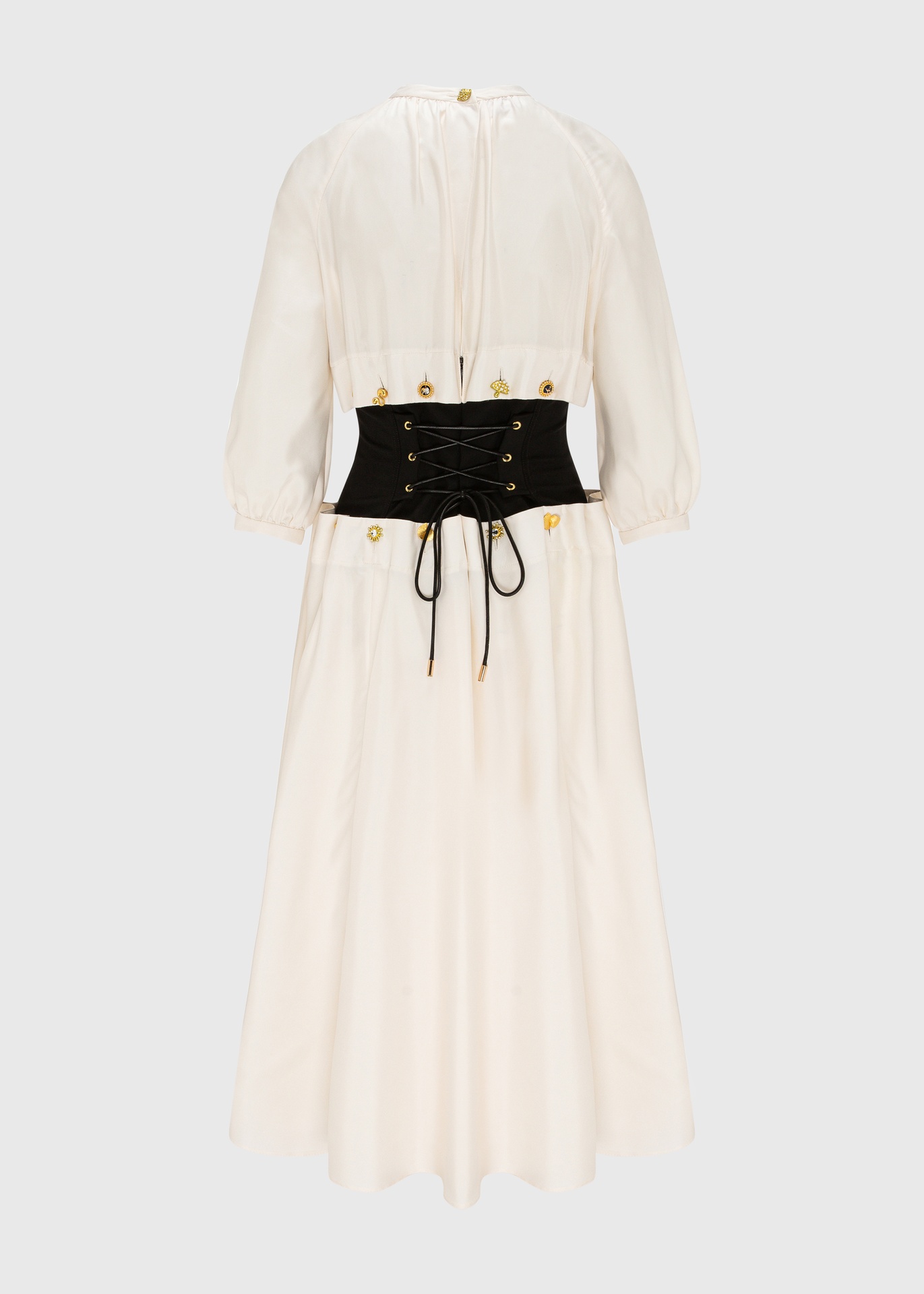 Eterna Ivory Cinch Dress
