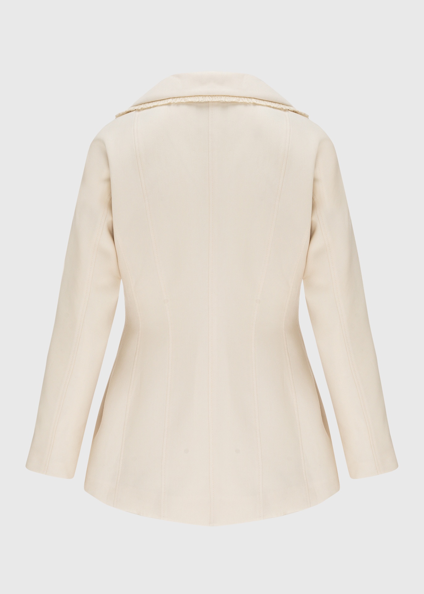 Chandni Ivory Fringe Jacket