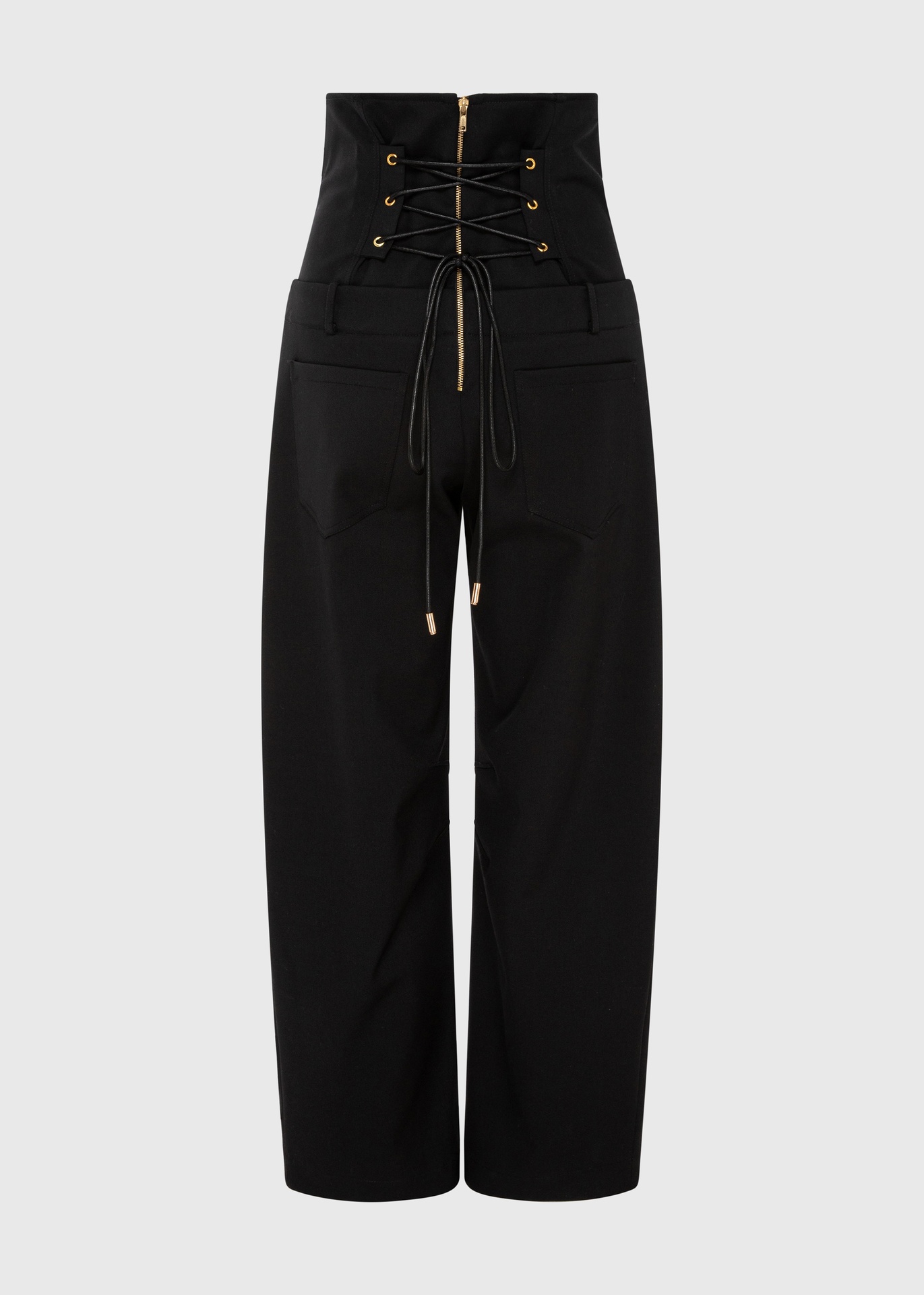 Gilded Noir Barrel Trousers
