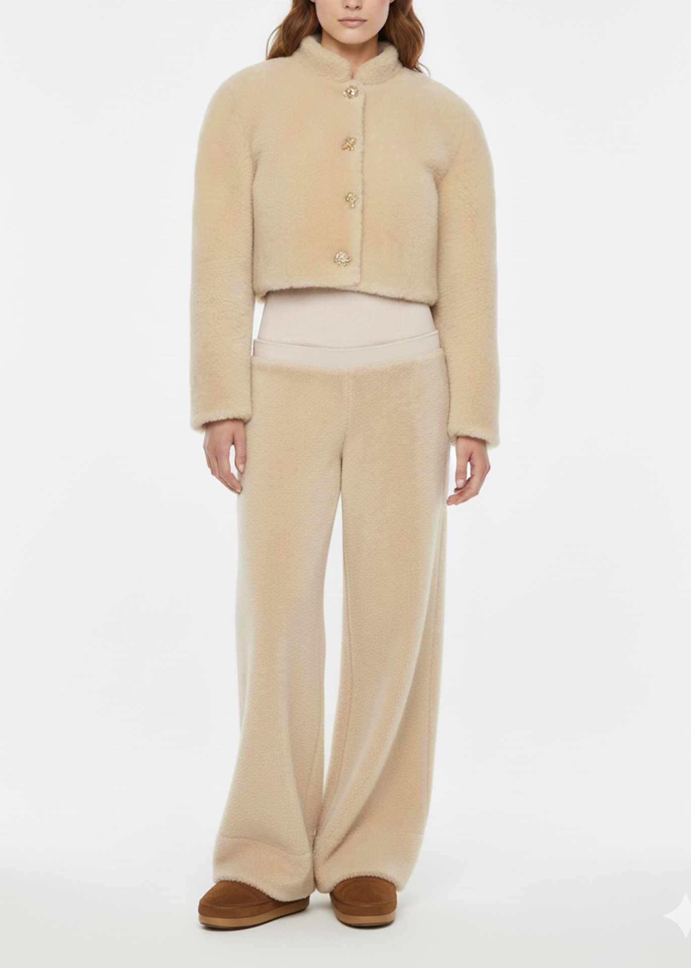 Cropped Teddy Jacket