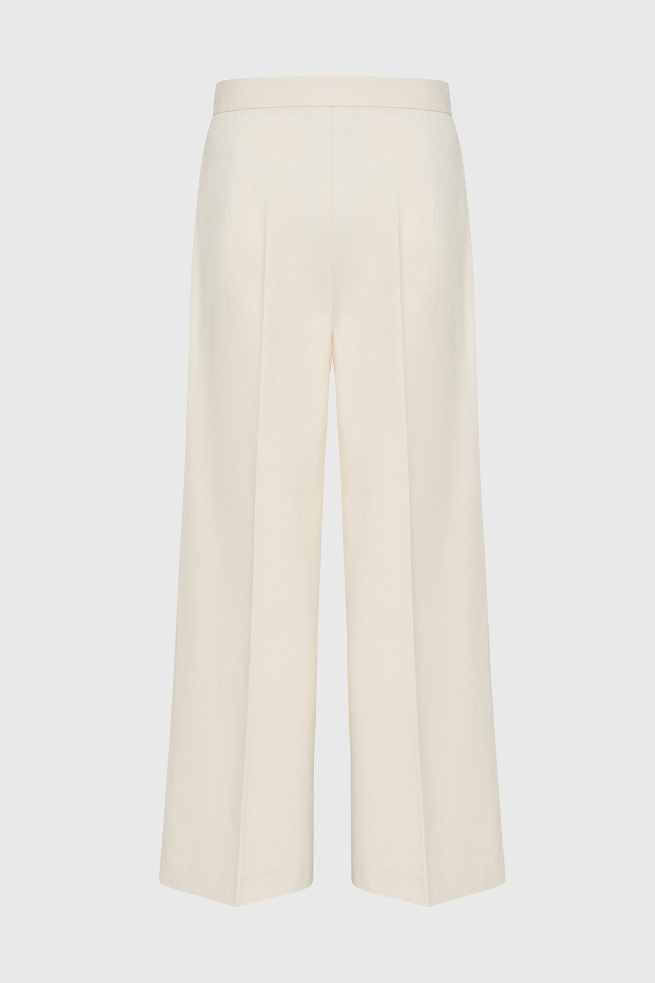 Linen Pleated Denim Trousers 