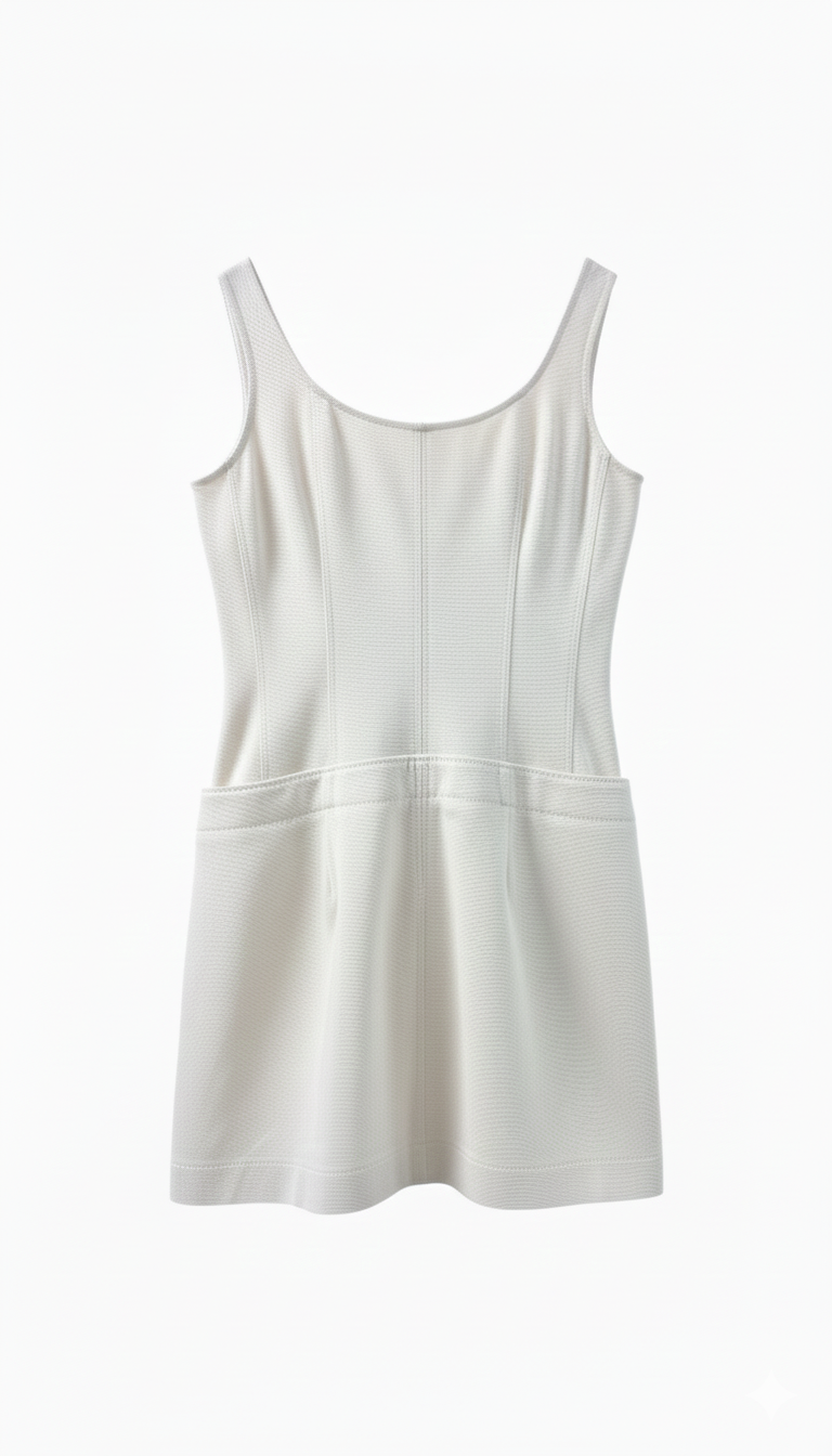 Beige Denim Dress Size UK12