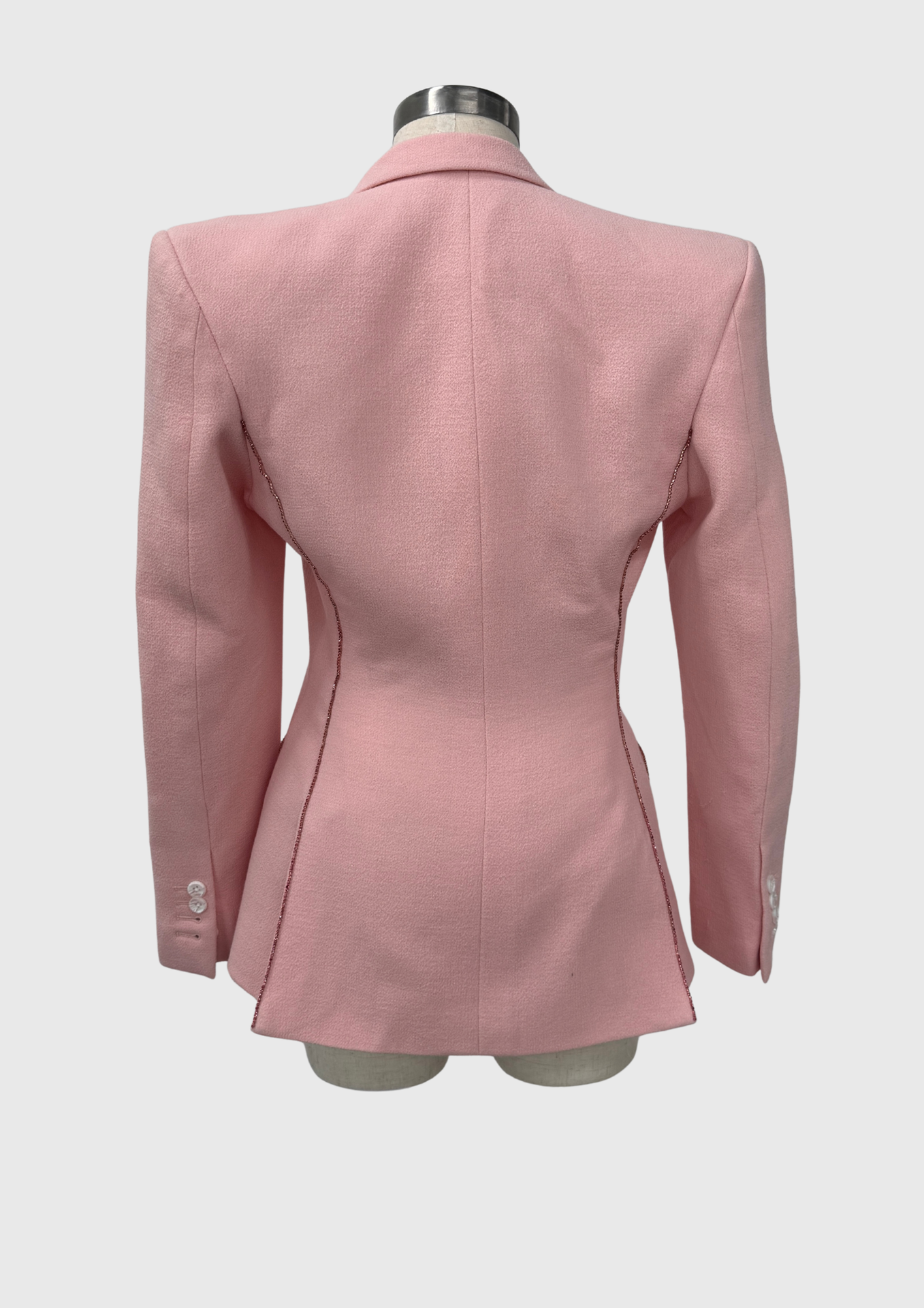 Pink Blazer with Crystal Embellishment Size UK8