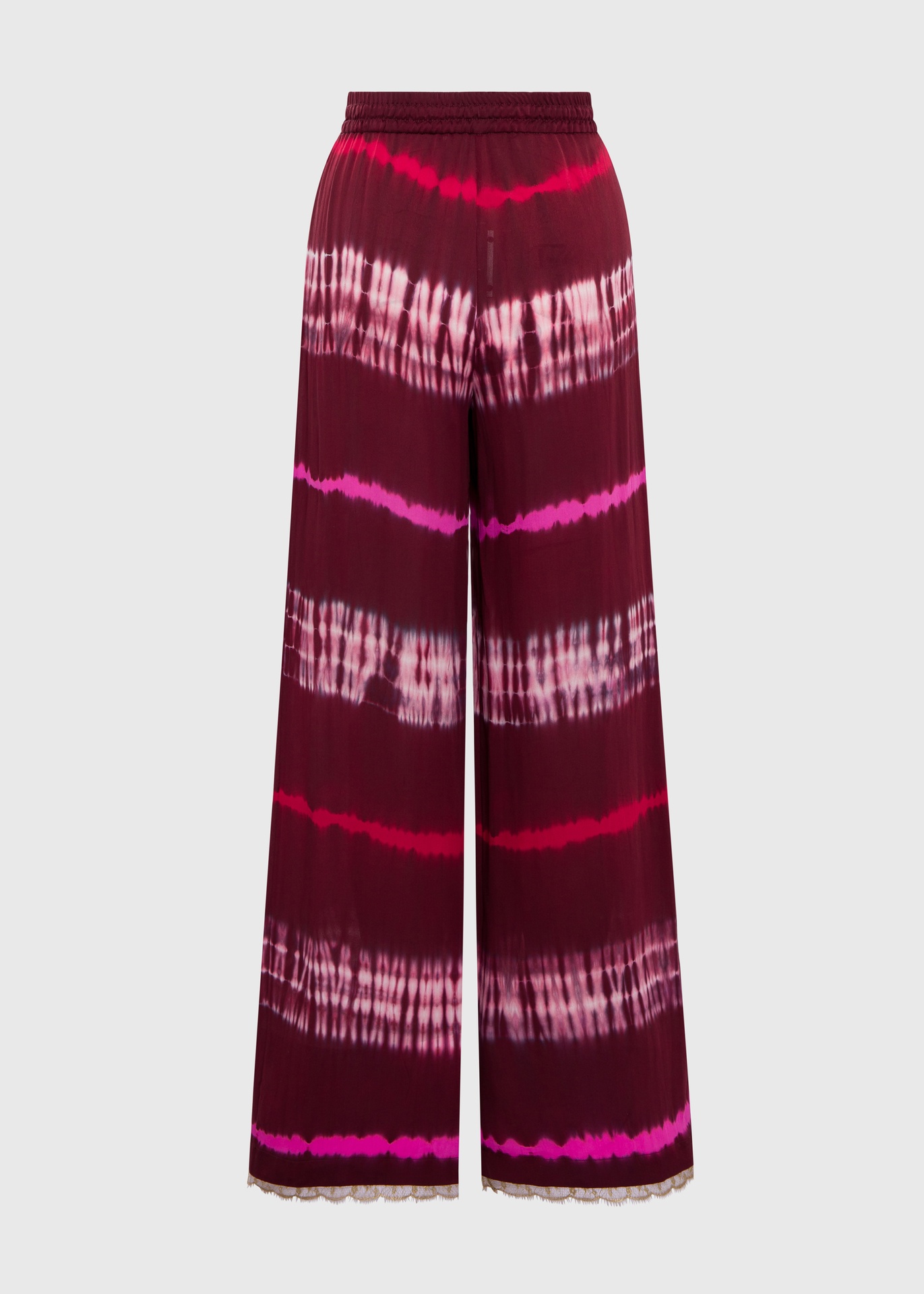 Soleia Red Silk Trousers