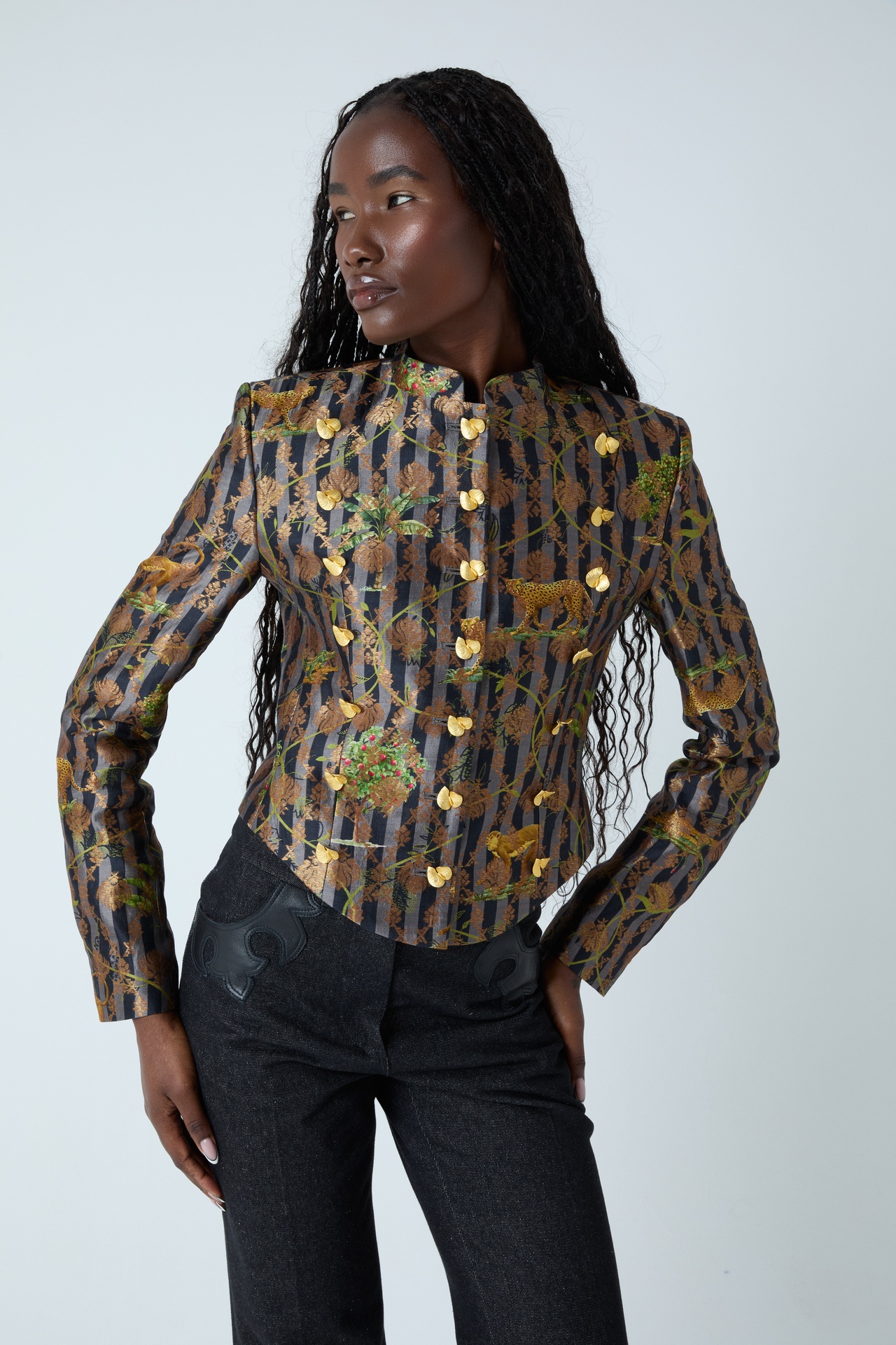 Sable Brocade Jacket 