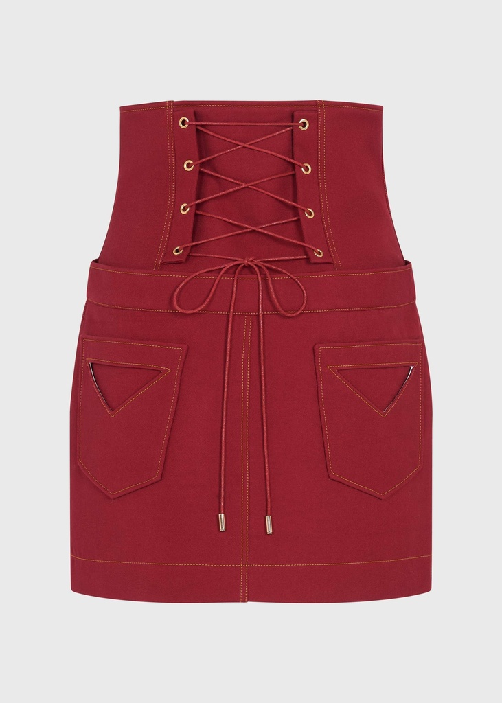 Reverse Cherry Charm Corset Skirt