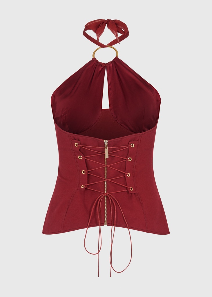 Cherry Cinch Corset Top