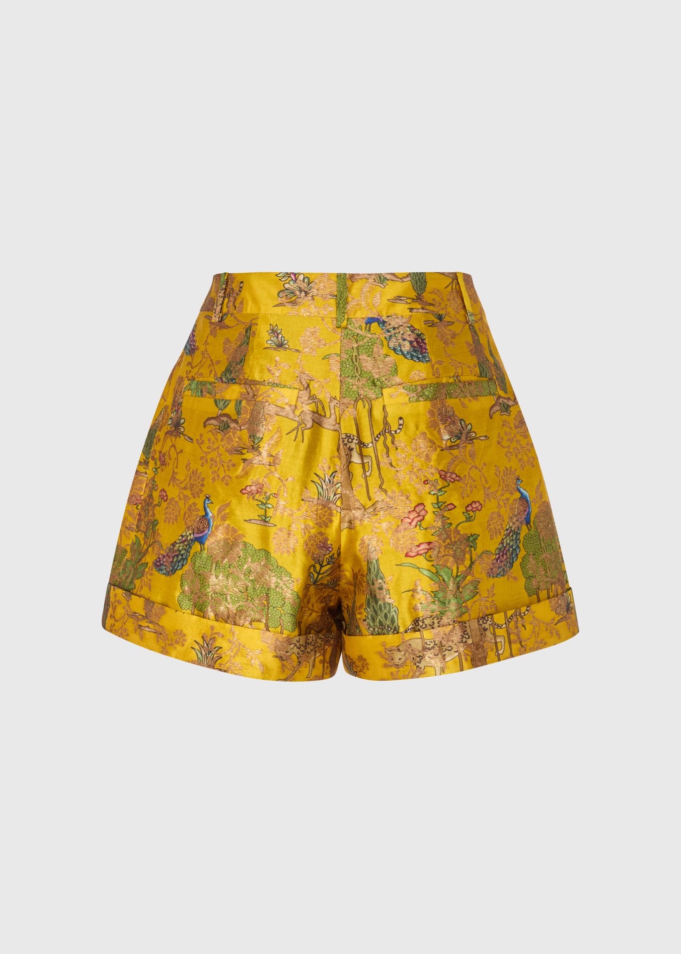 Imara Silk Brocade Shorts