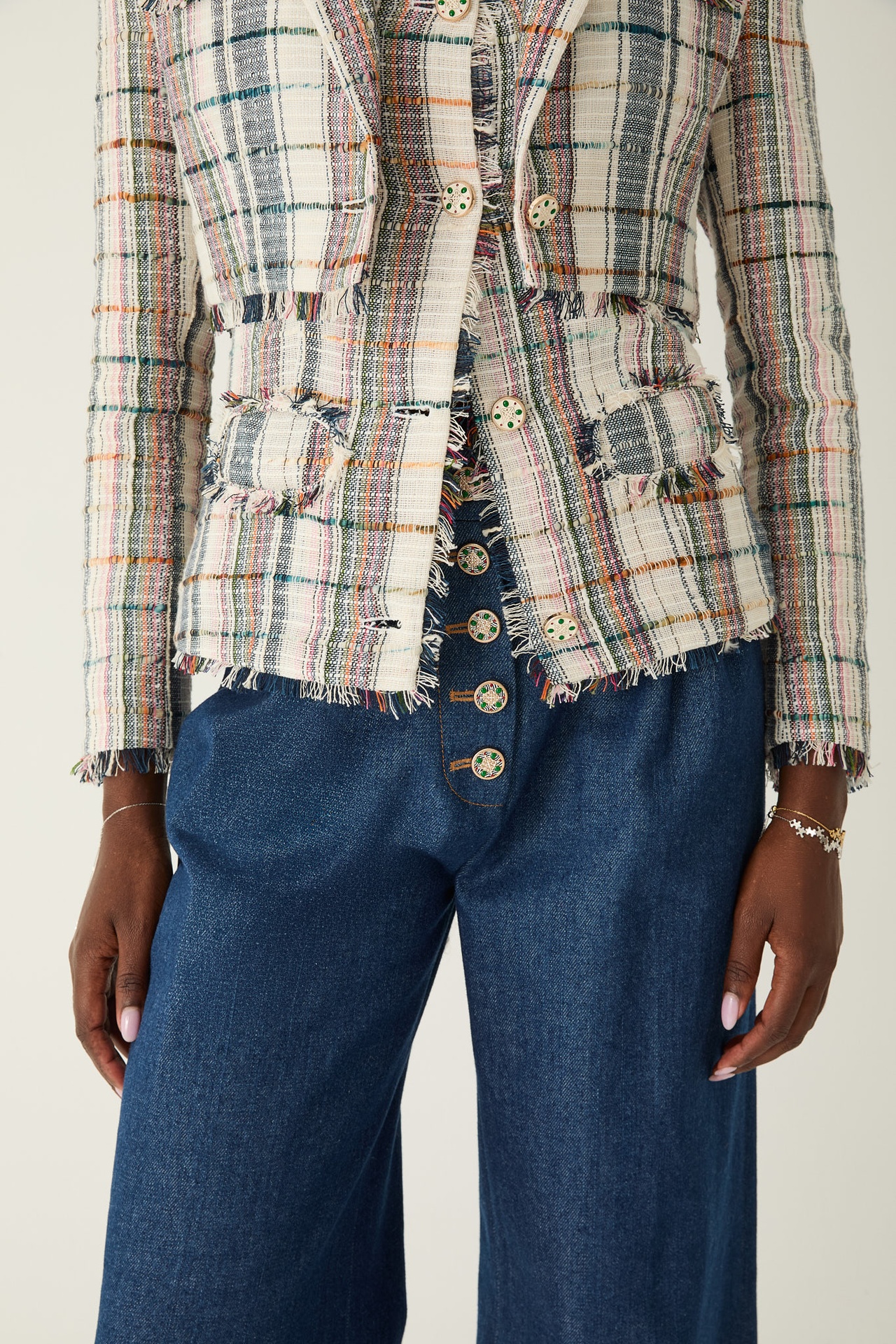 Anashe Tweed Cropped Jacket