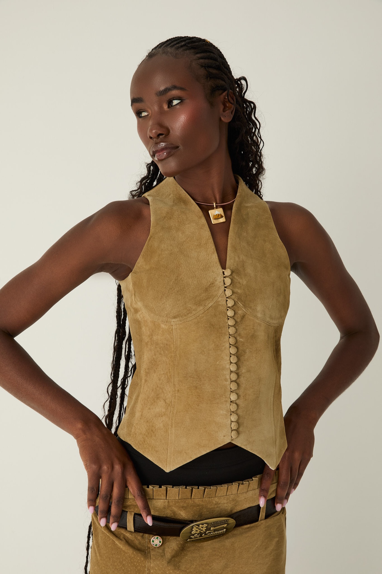Zahara Suede Vest