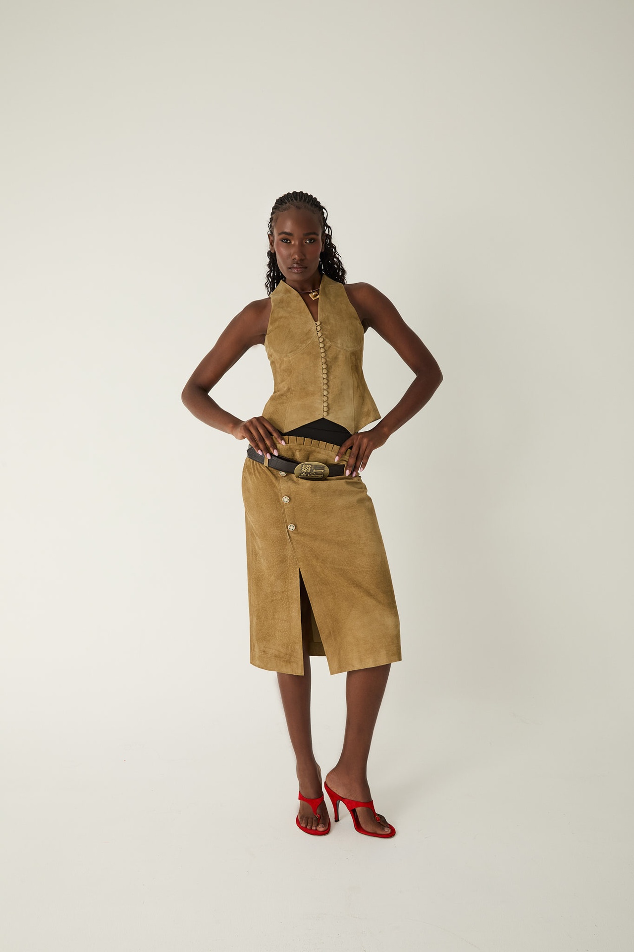 Zahara Suede Vest
