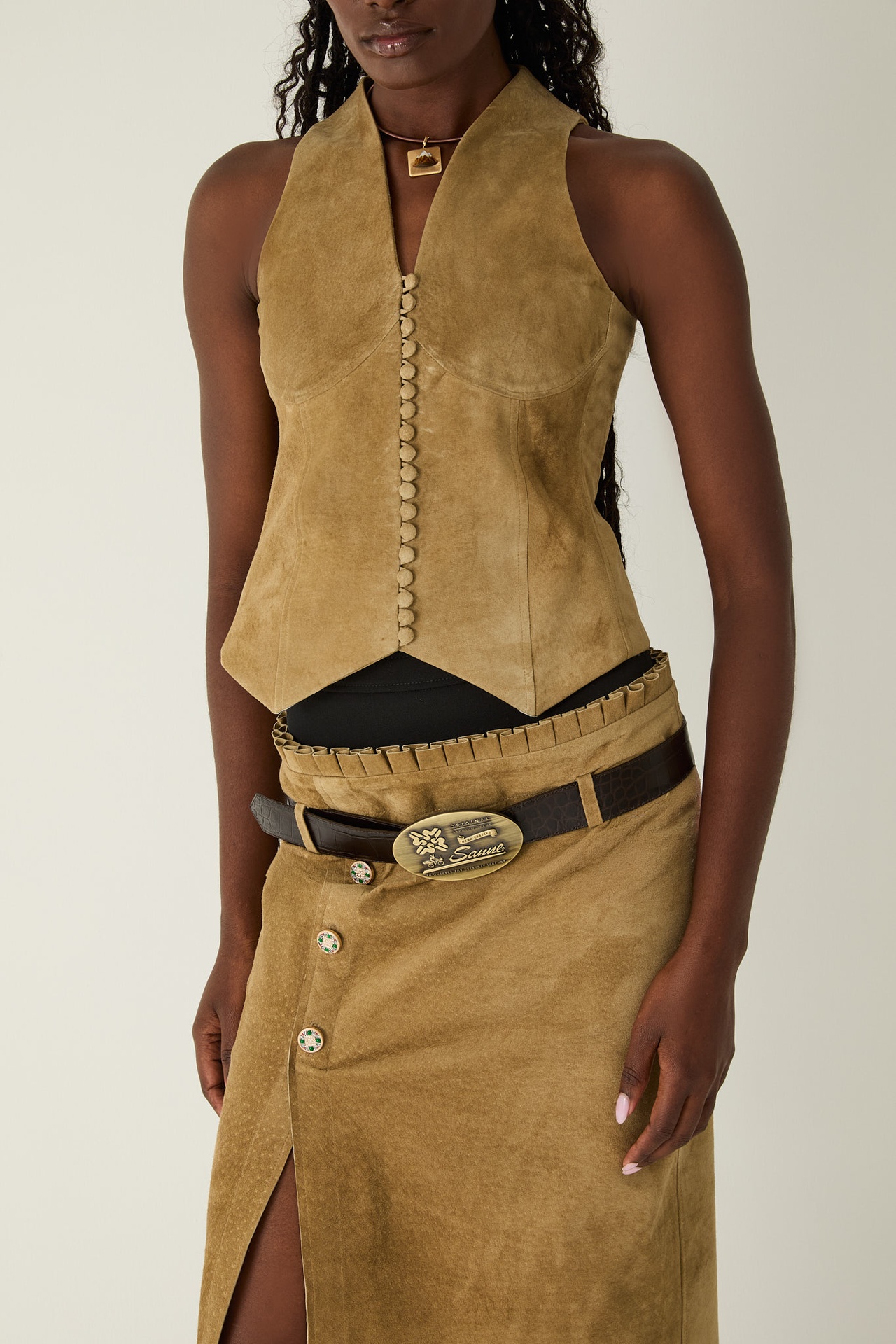 Zahara Suede Skirt