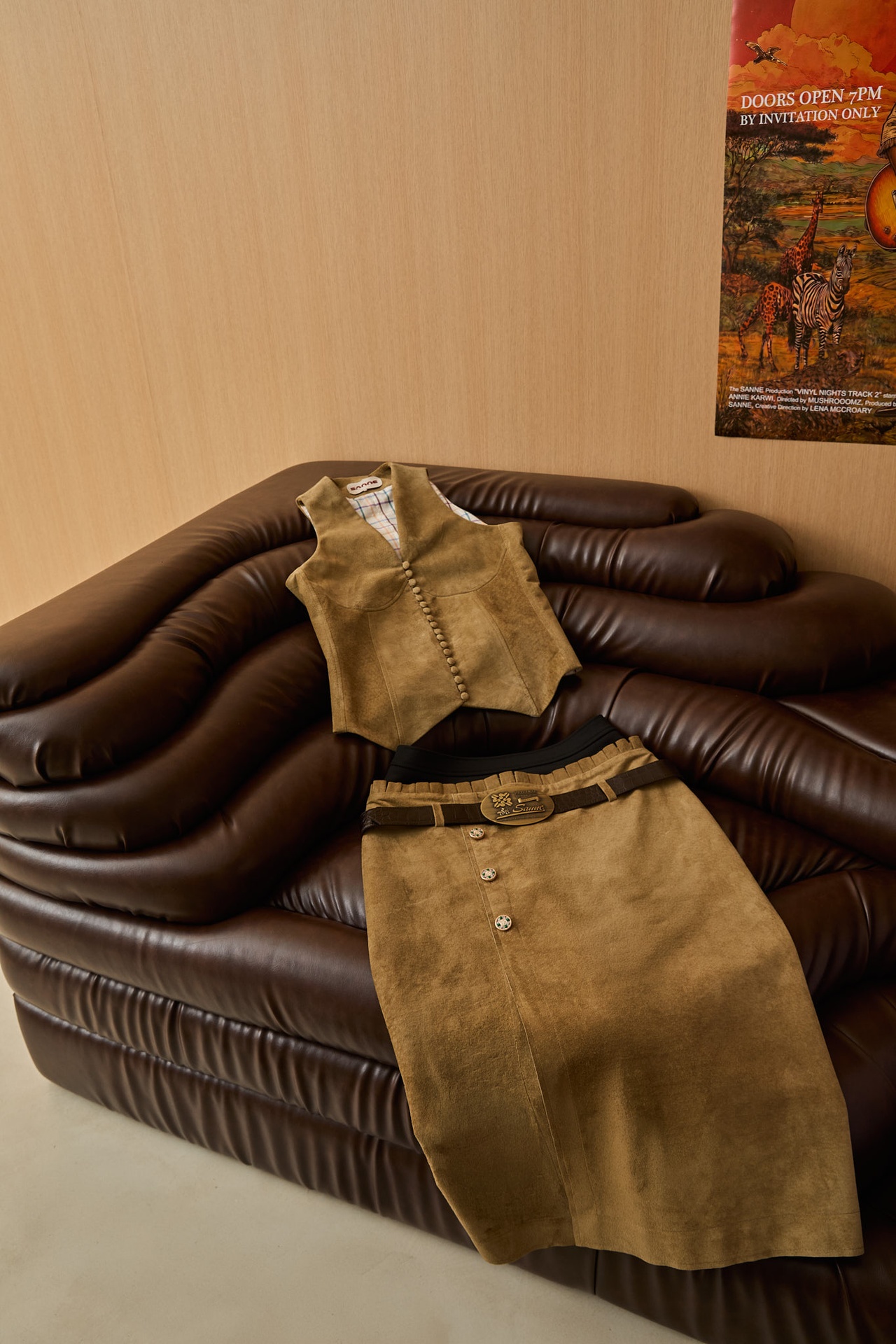 Zahara Suede Skirt
