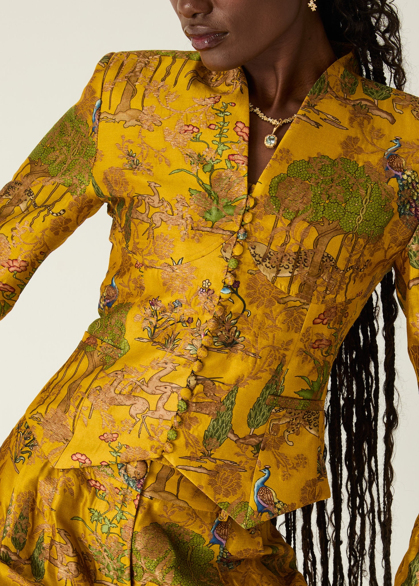 Imara Silk Brocade Jacket
