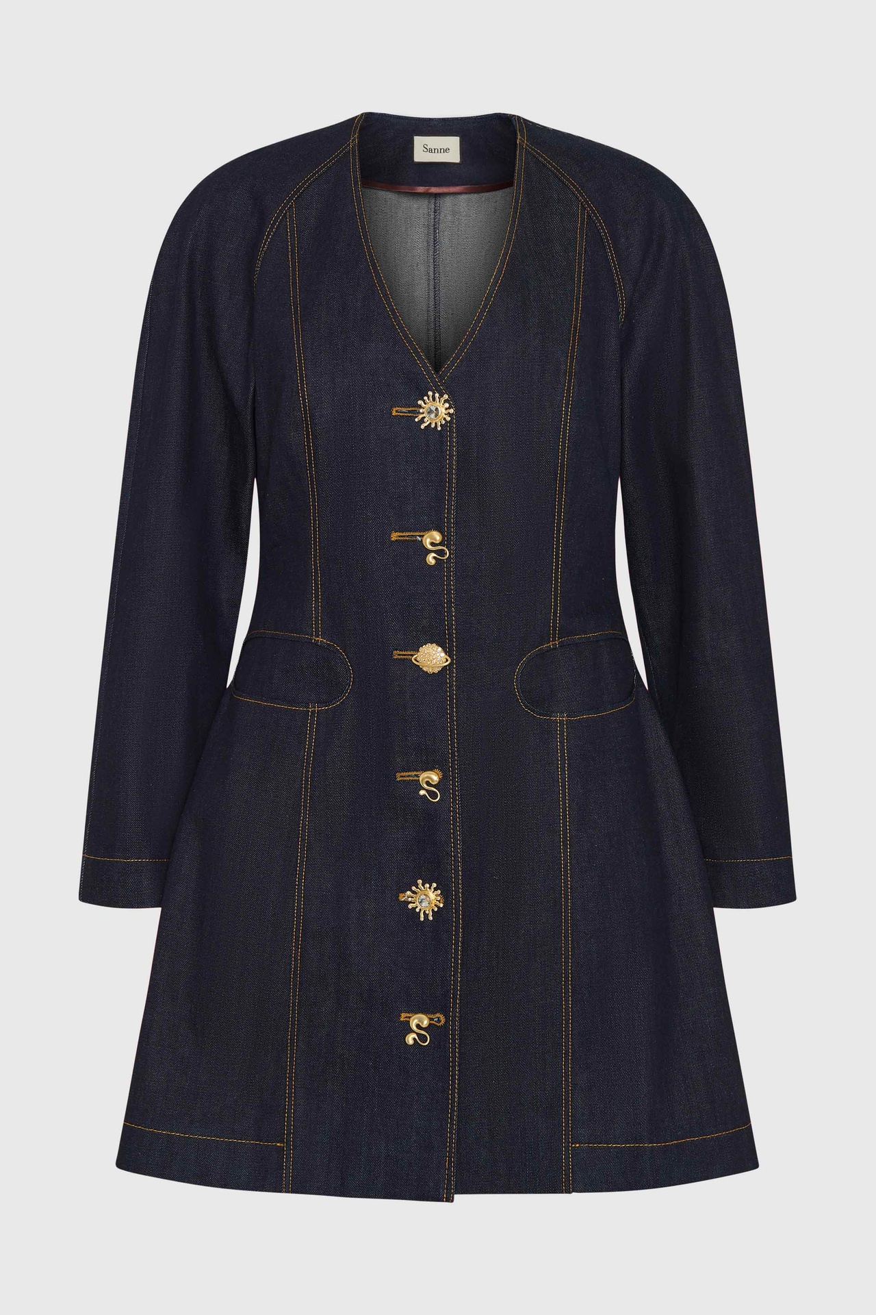 Indigo Denim Corset Dress