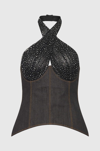 Stardust Denim Corset (UK16)