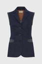 Crystal Rocket Pocket Navy Vest