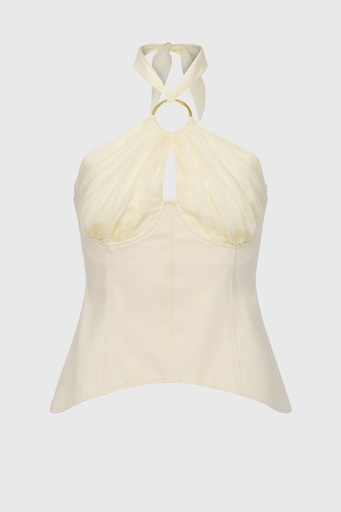 Chiffon Cinch Corset Top (UK16)