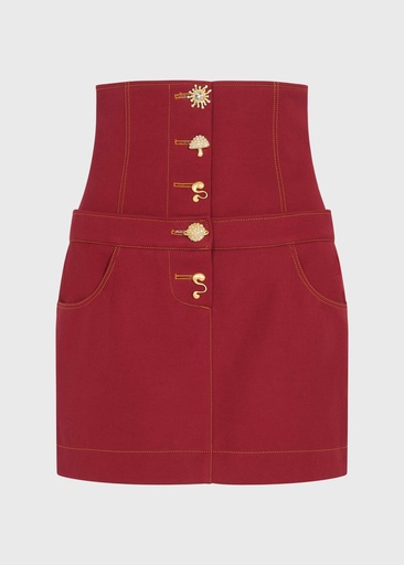 Reverse Cherry Charm Corset Skirt (UK16)