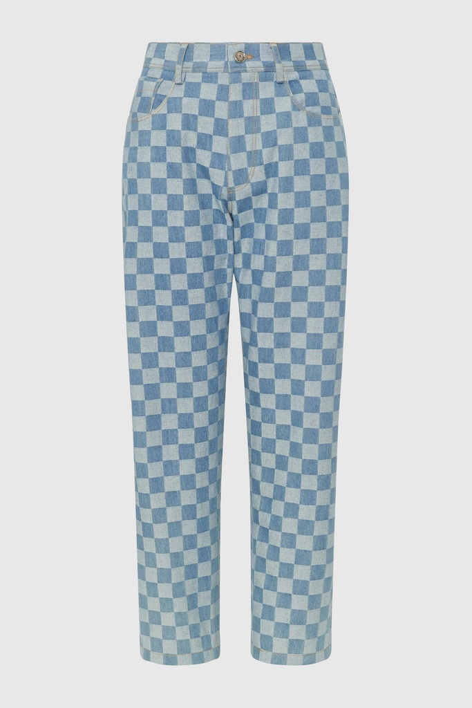 Light Blue Nova Check Jeans