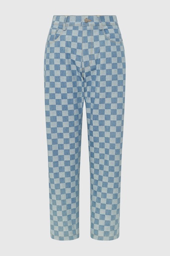 Light Blue Nova Check Jeans (UK6)