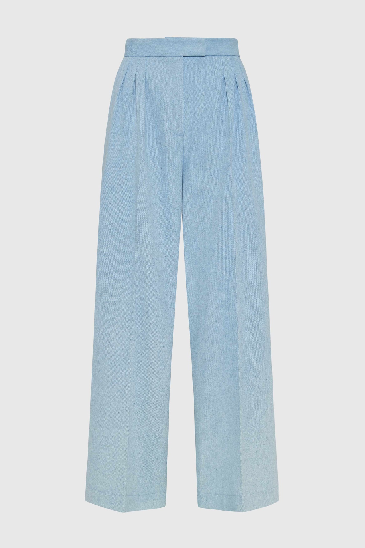 Pleated Denim Trousers