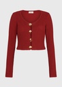 Cherry Luxe Knit Cardigan