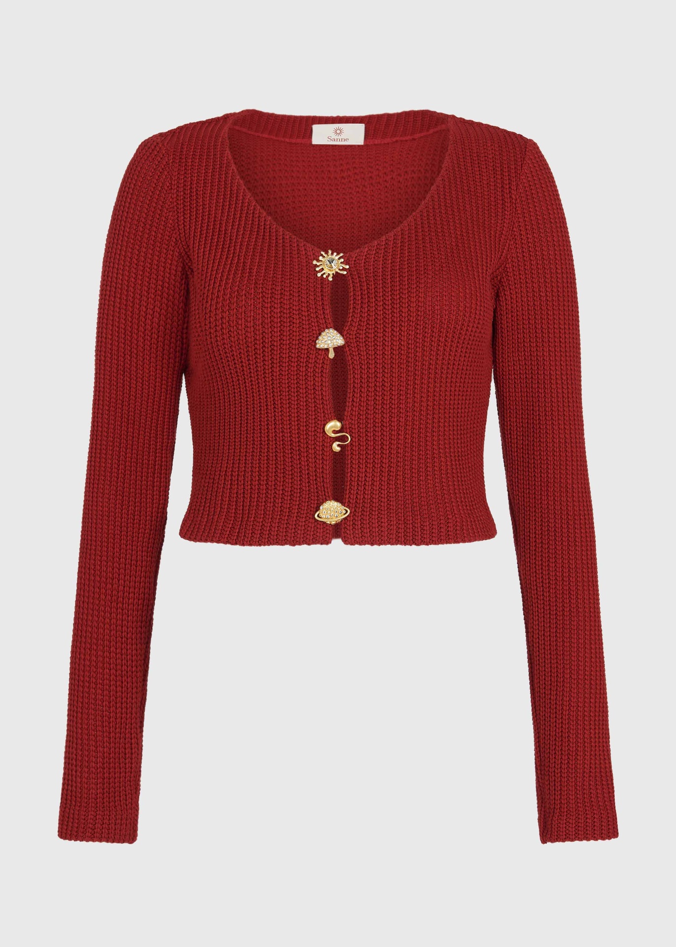 Cherry Luxe Knit Cardigan