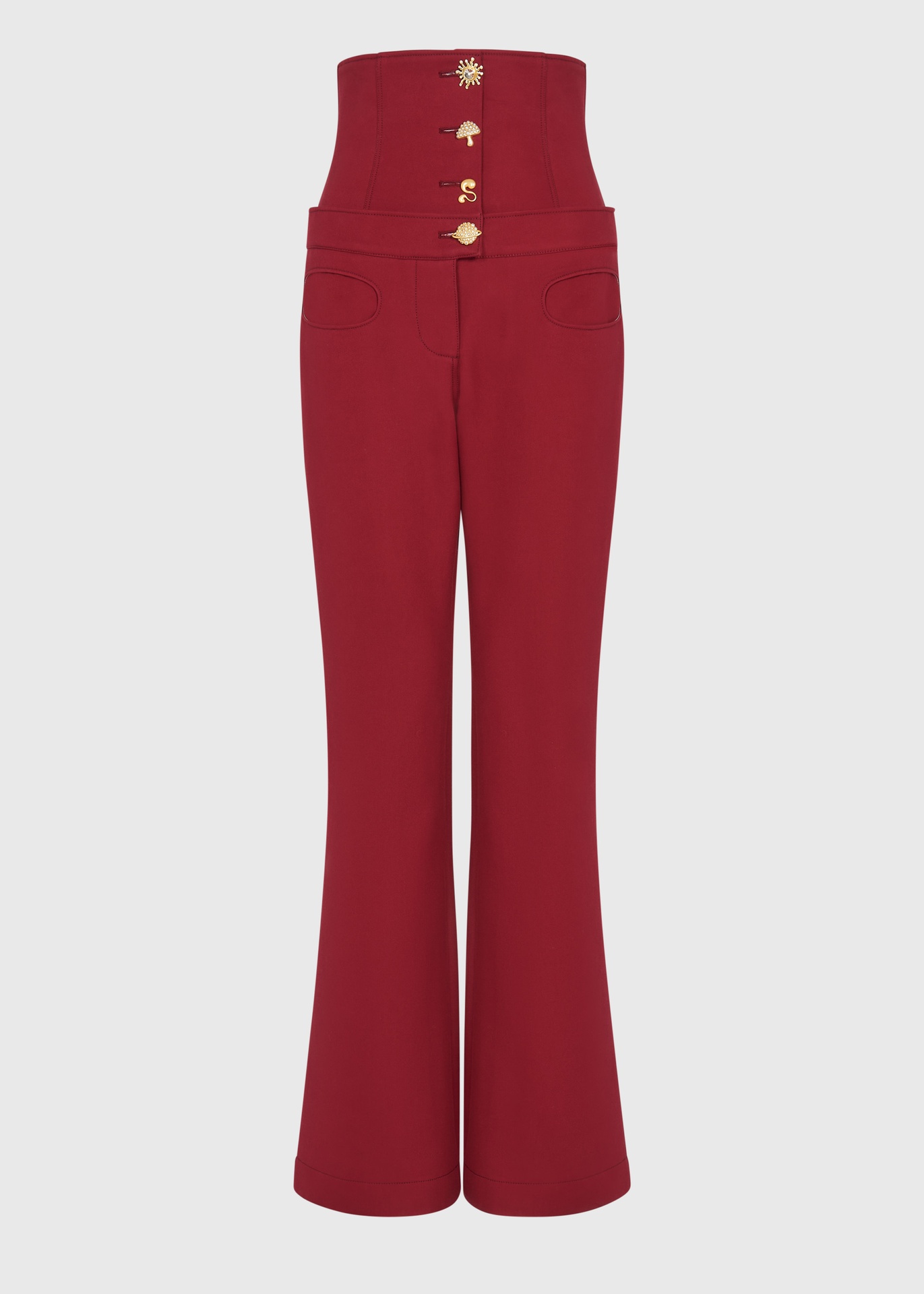 Cherry Synth Corset Trousers