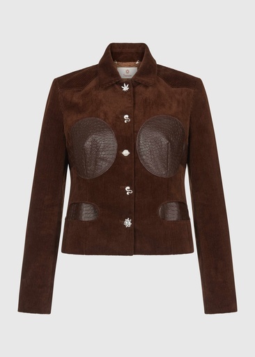 Chocolate Cord Jacket (UK16)