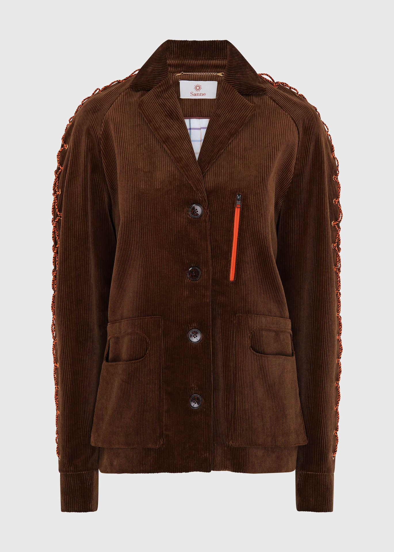 Maple Cordy Lace-Up Coat