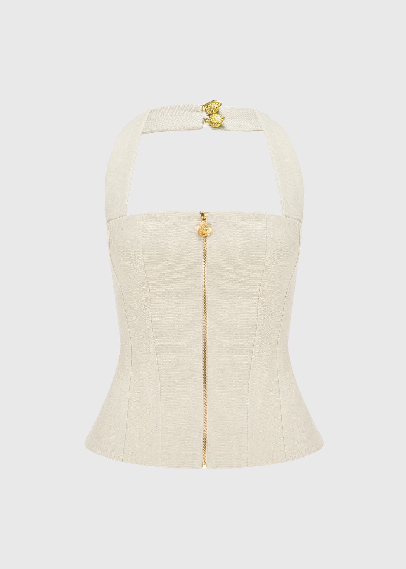 [TOP-SA25-06-LIN-BEI] Dune Corset Top (UK6)