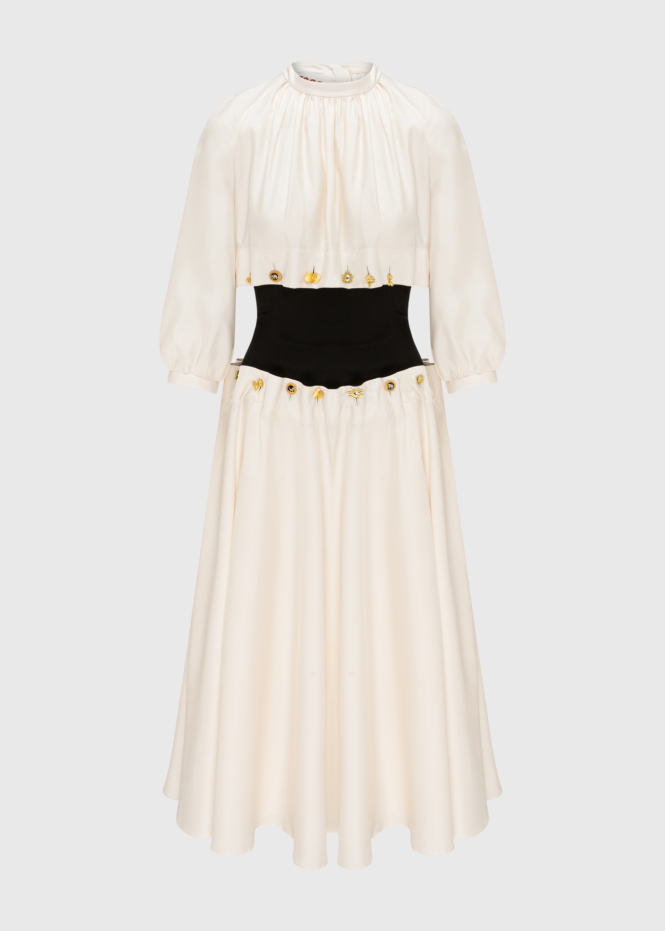 Eterna Ivory Cinch Dress