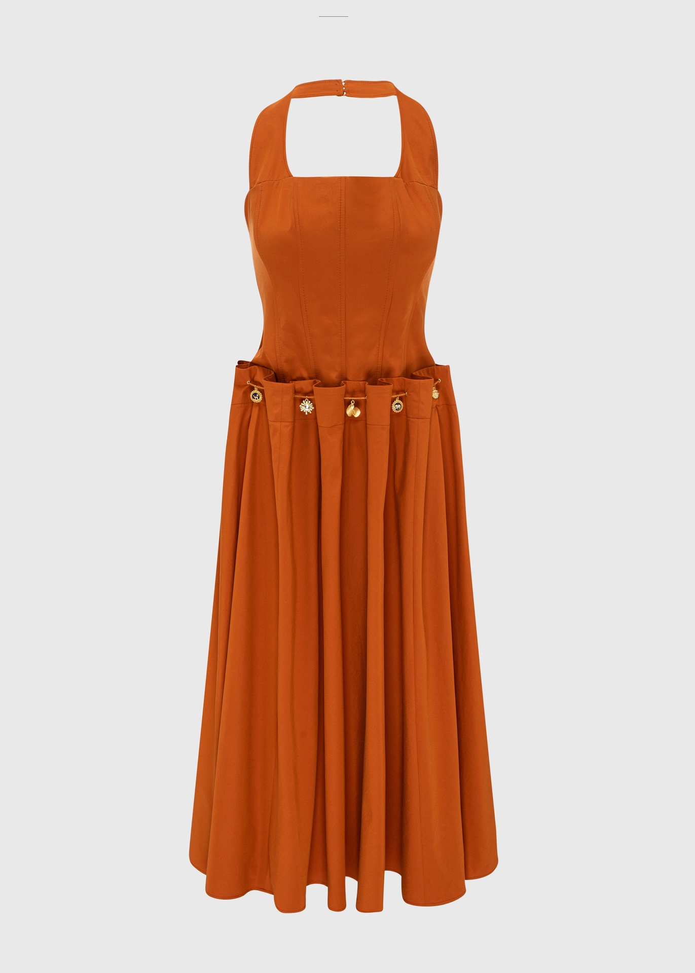 [DRS-SA25-06-COT-RUS] Tijuana Rust Dress (UK6)