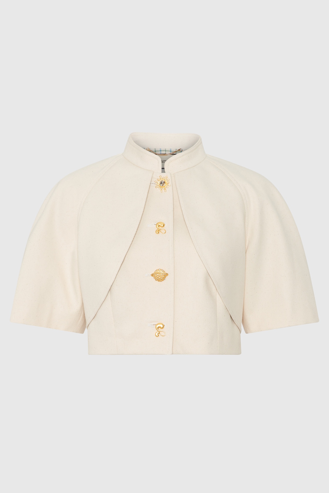 [JKT-AS126-06-DEN-CRM] Comet Short Sleeve Size UK6