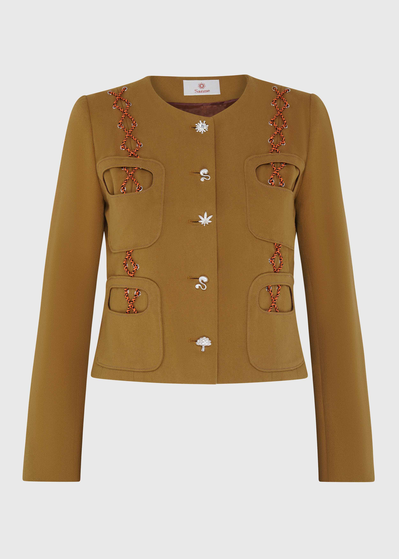 [JKT-AS126-08-DEN-OLV] Olive Trails Jacket Size UK8