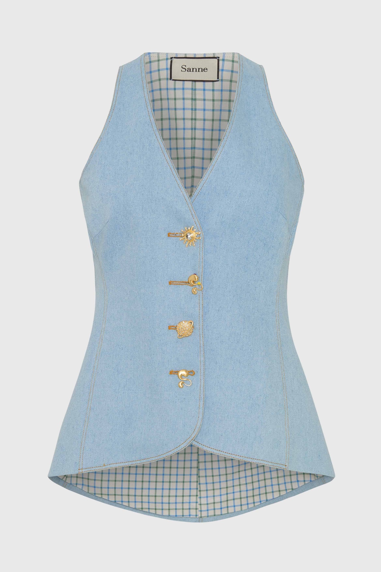 Stellar Sky Backless Vest Size UK12