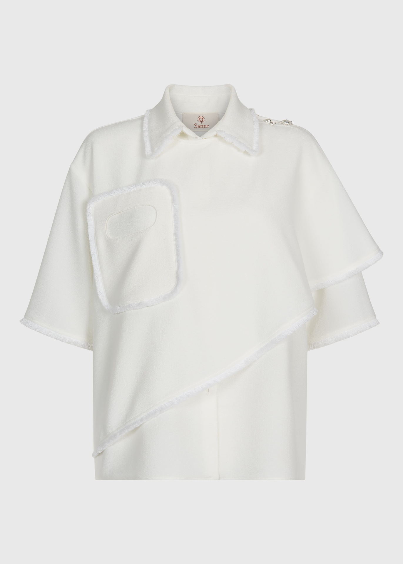 [BLS-AS126-08-CRP-WHT] Polar Plains Shirt Size UK8