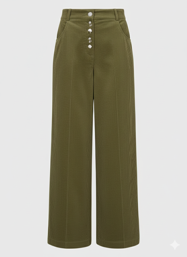 [TRS-AS126-10-COR-OLV] Khaki Trail Trousers Size UK10