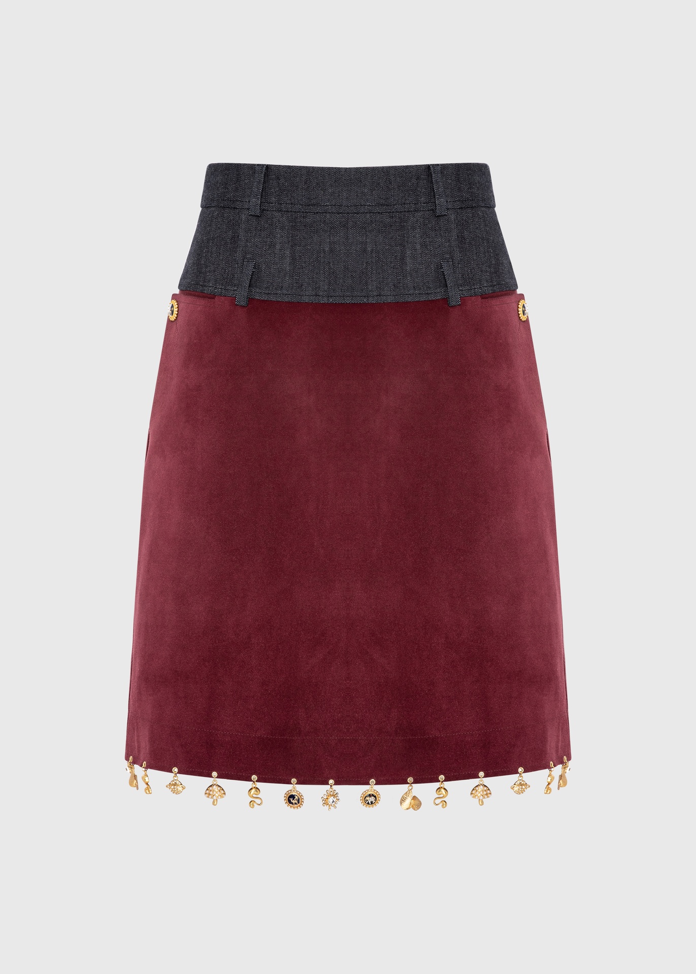 [SKT-TTD4-06-SUE-RED] Scarlet Dusk Skirt  (UK6)