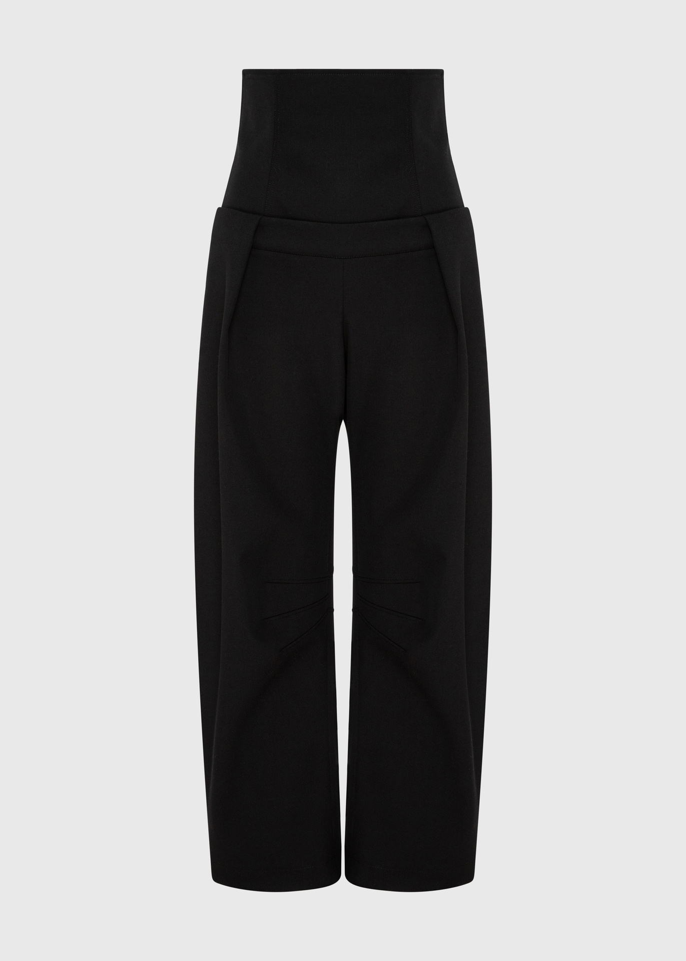 [TRS-TTD4-06-TWL-BLK] Gilded Noir Barrel Trousers (UK6)