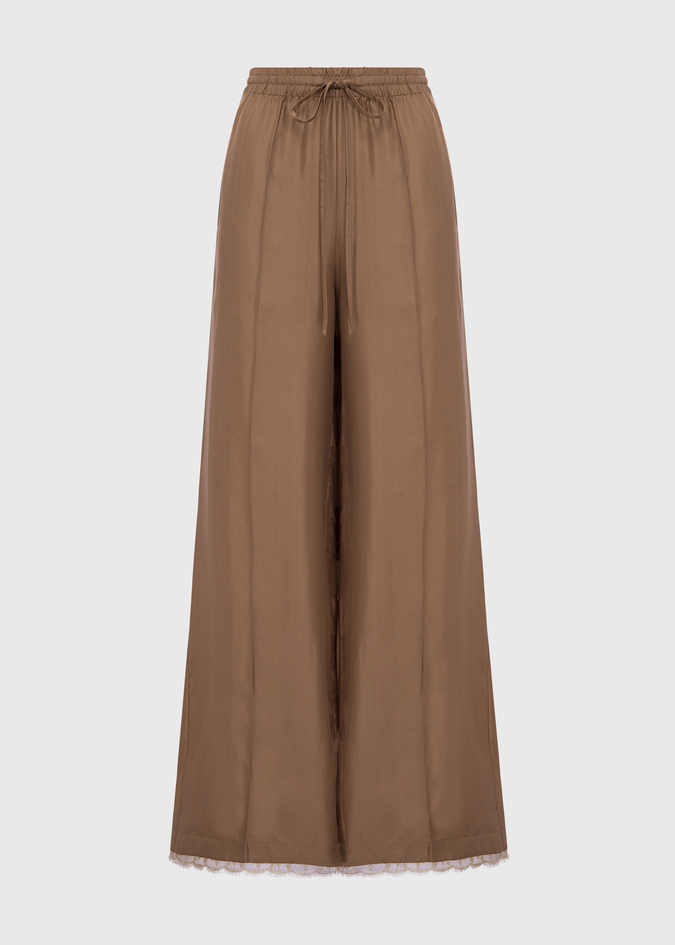[TRS-DTD26-06-SIL-OLV] Sand Silk Trousers  (UK6)