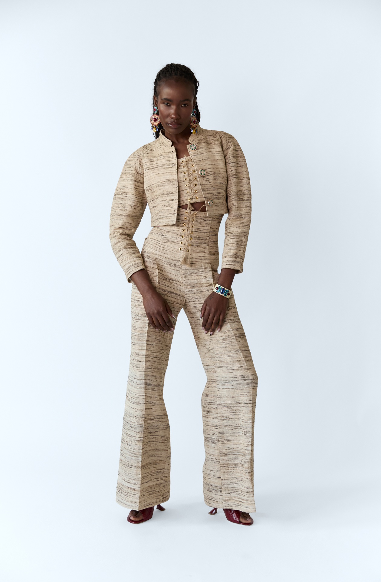 [TRS-VN26-06-SIL-BEI] The Acacia Silk Trousers (UK6)