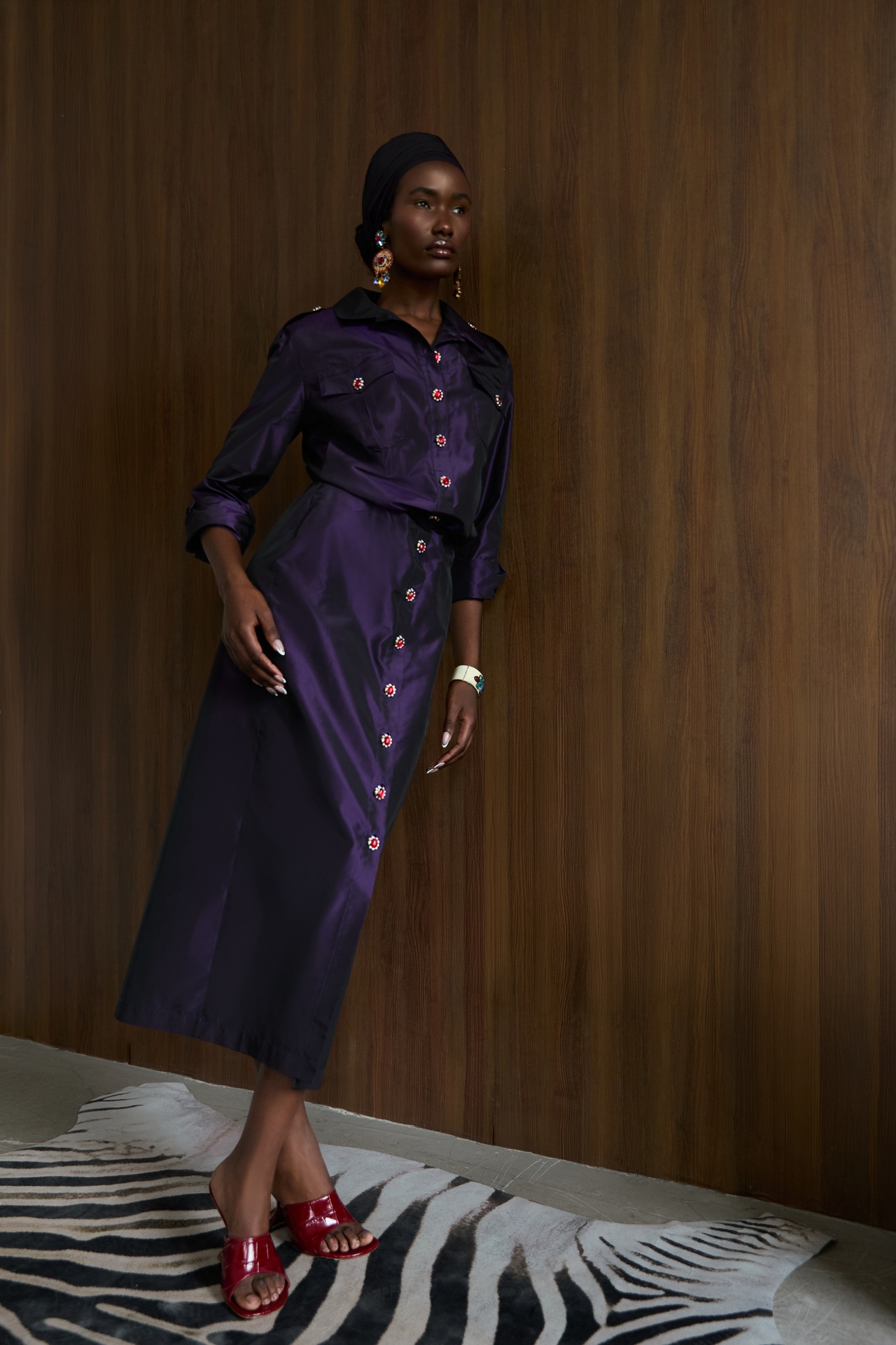 [DRS-VN26-06-SIL-PUR] Astra Silk Dress (UK6)